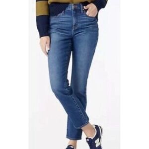 J Crew Womens Slim Broken In Boyfriend Jeans Sz 29 Medium Wash Mid Rise Stretch